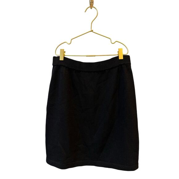 St. John basics knit skirt black size 4 - Picture 2 of 5